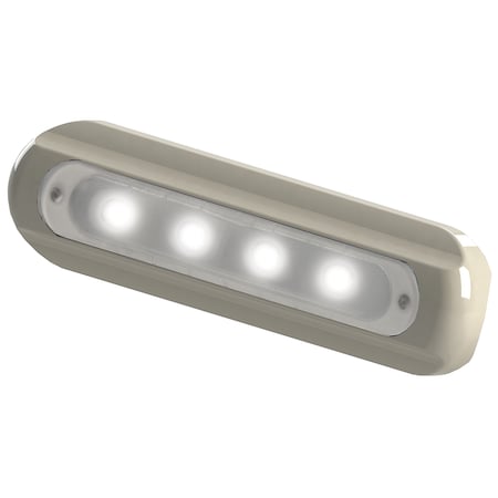 Taco Marine 4-LED Deck Light - Flat Mount - White Housing F38-8800W-1